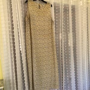 Vintage maxi dress with ditsy floral print